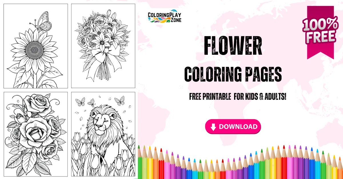 Flower Coloring Pages
