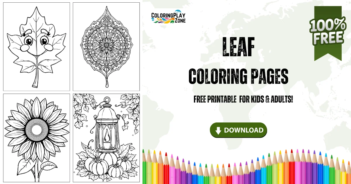 Leaf Coloring Pages