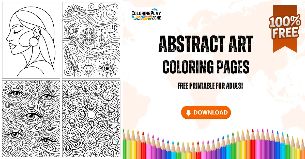 Abstract Art Coloring Pages