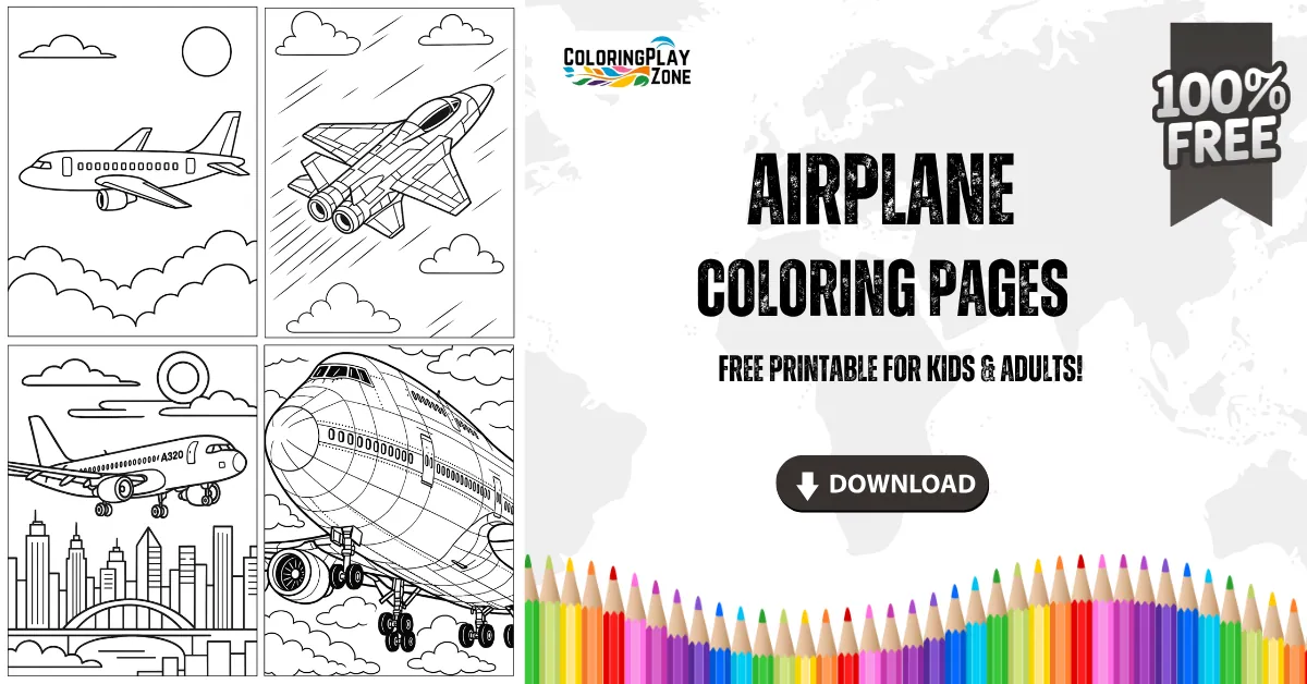 Airplane Coloring Pages