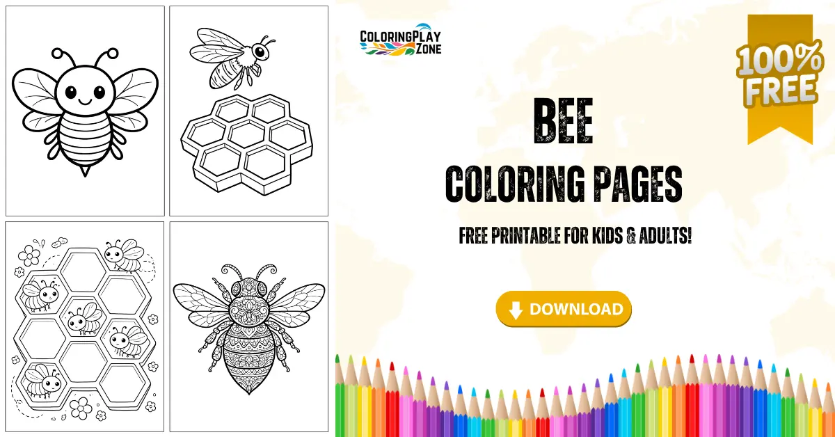 Bee Coloring Pages