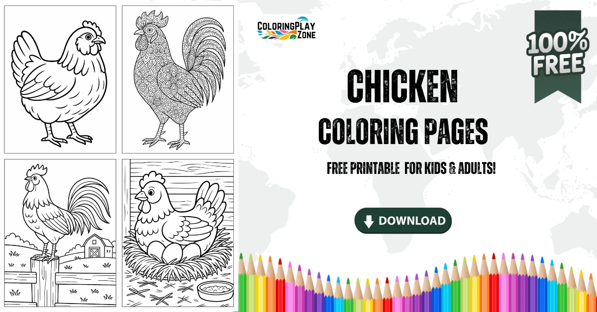 chicken coloring pages