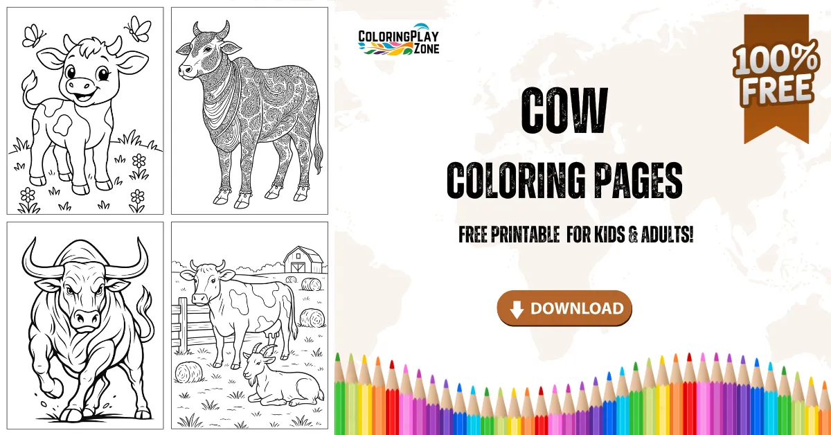 Cow Coloring Pages