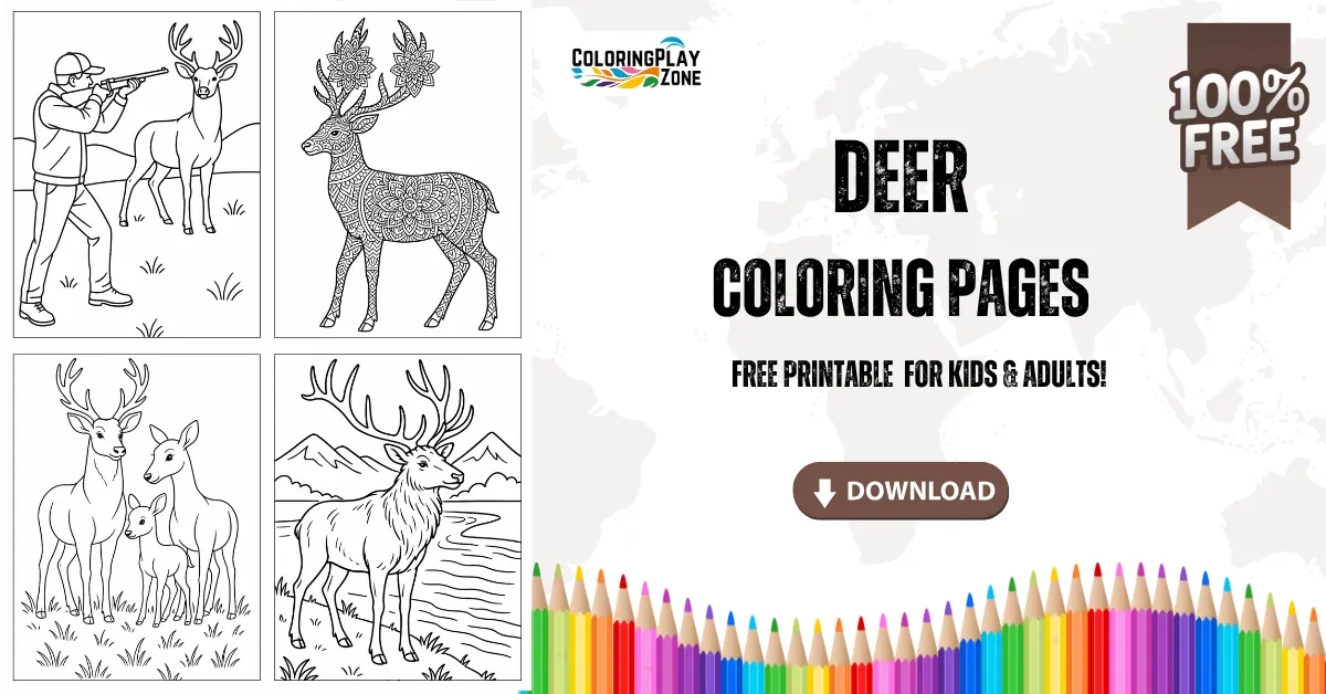 Deer Coloring Pages