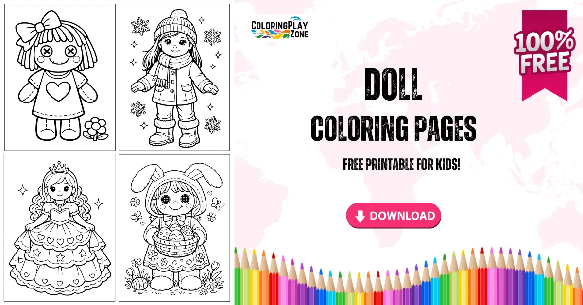 Doll Coloring Pages