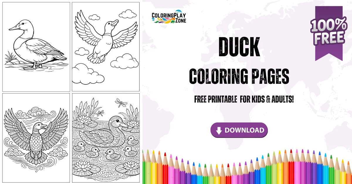 Duck Coloring Pages