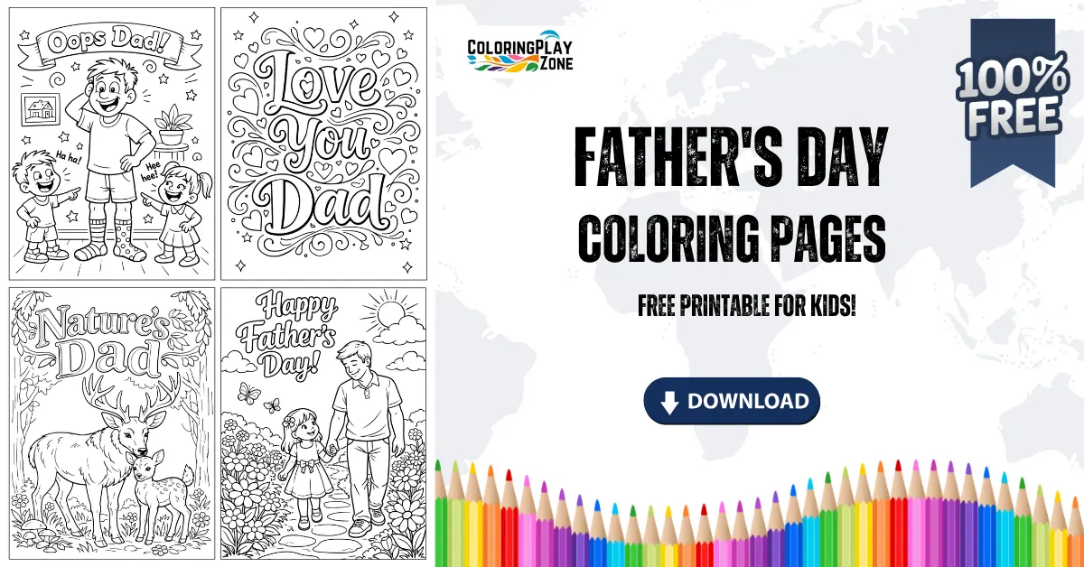 Father's day Coloring Pages