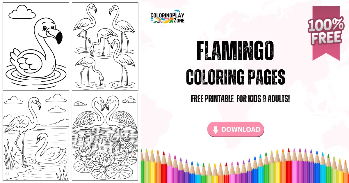 Flamingos Coloring Pages