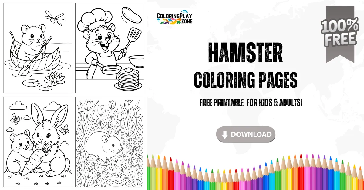 Hamster Coloring Pages