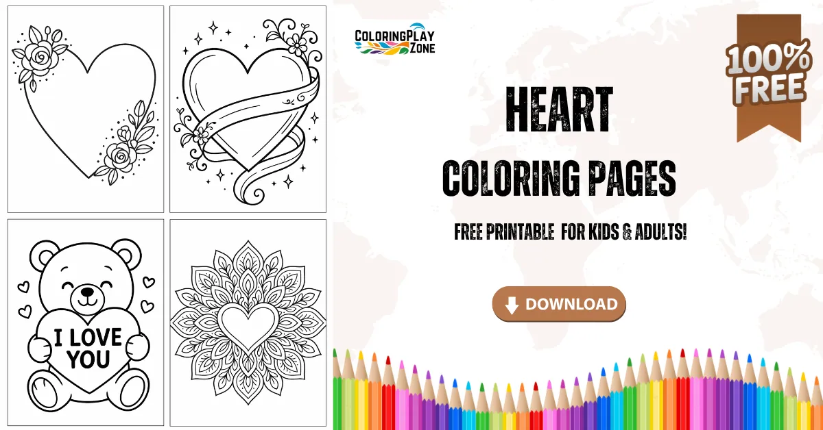 Heart Coloring Pages