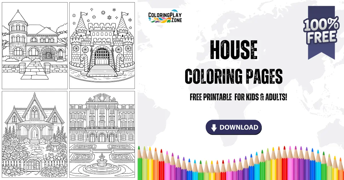 House Coloring Pages