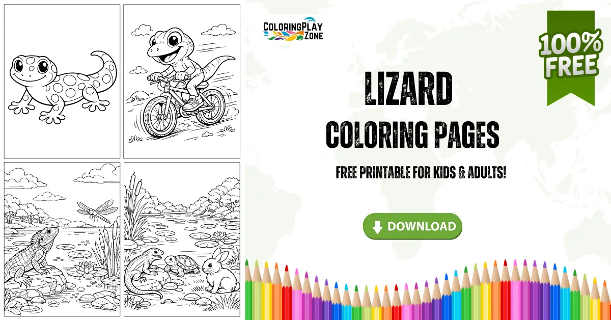Lizard Coloring Pages