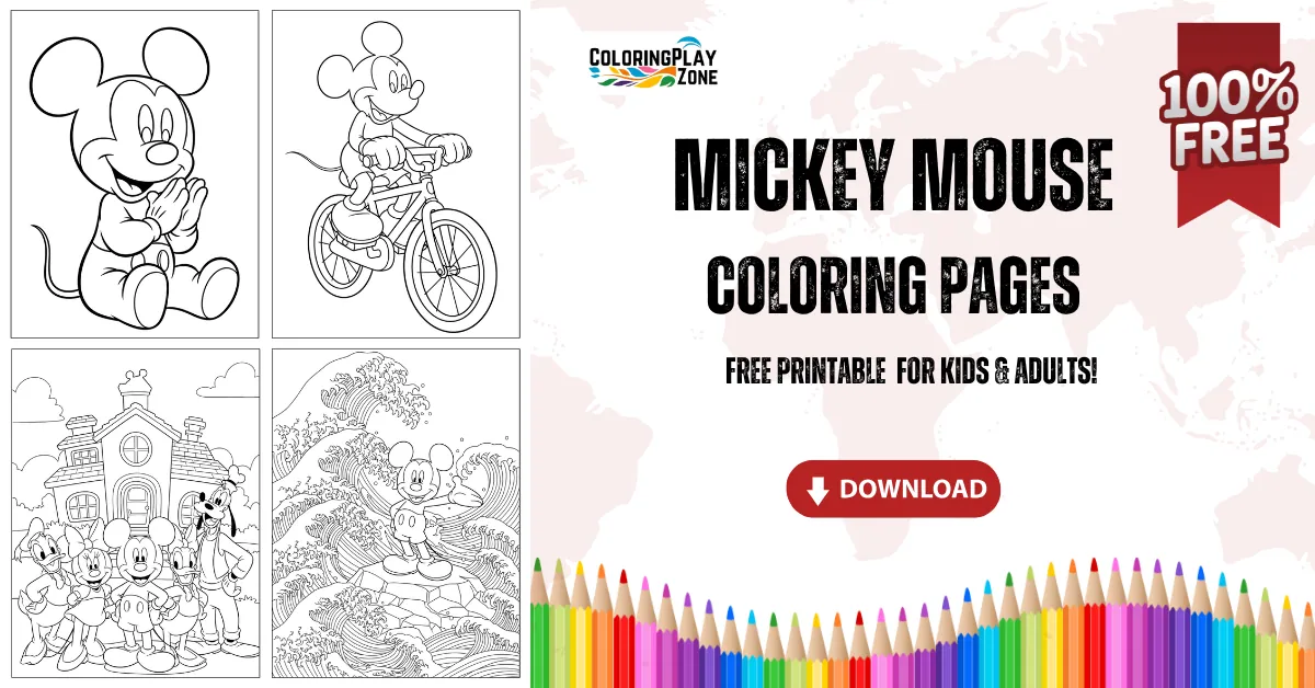 Mickey Mouse Coloring Pages