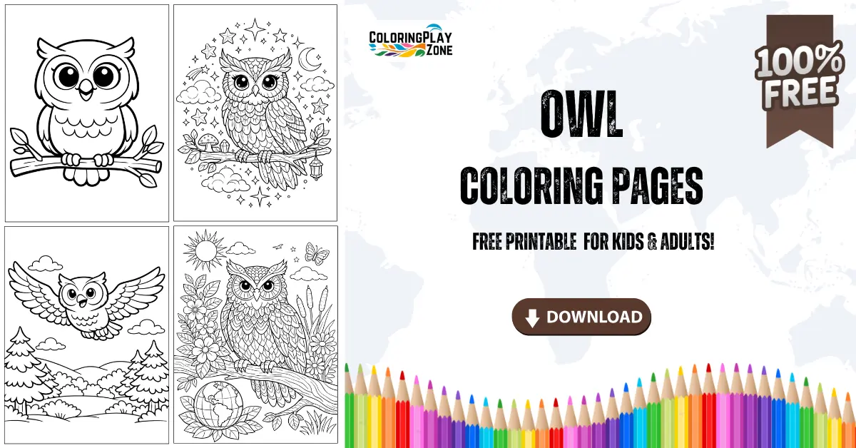 Owl Coloring Pages