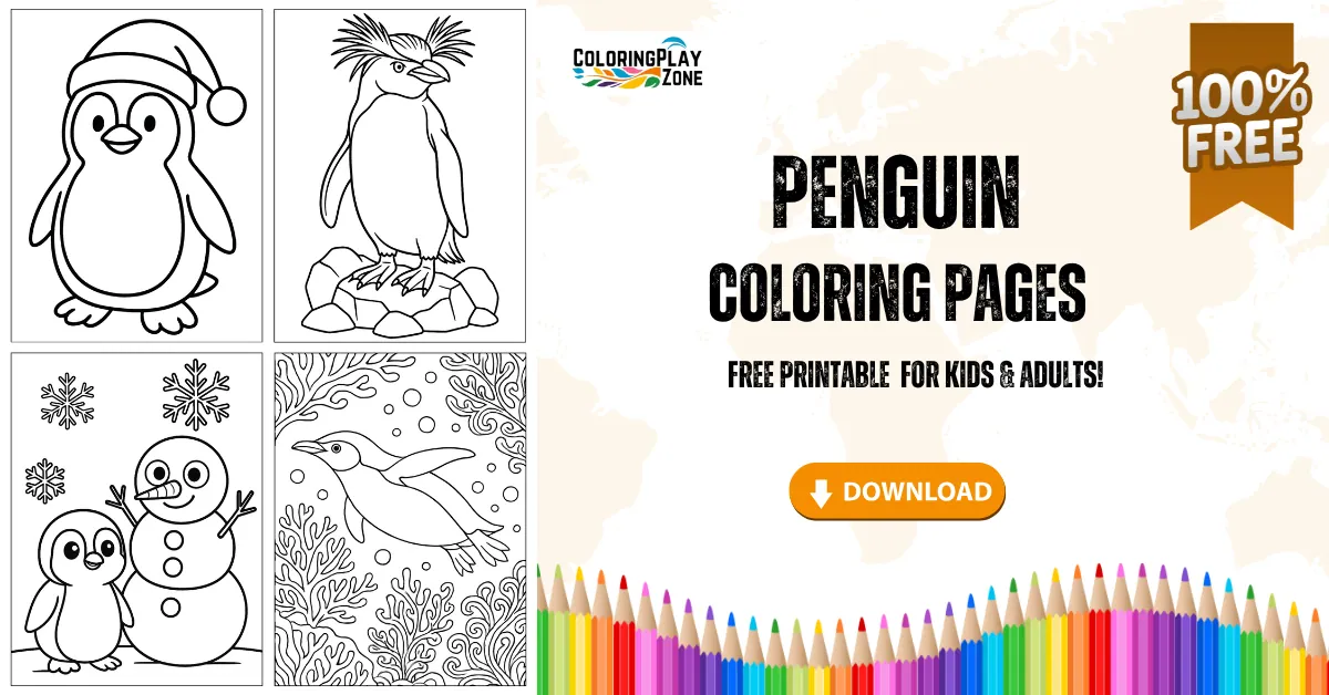 Penguin Coloring Pages