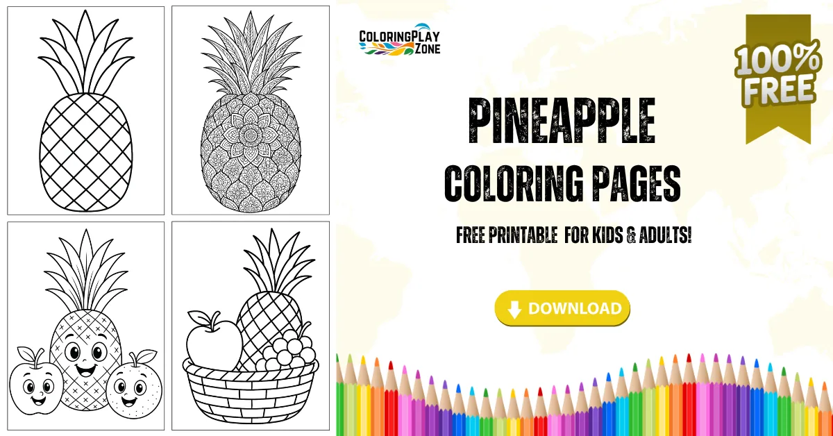Pineapple Coloring Pages