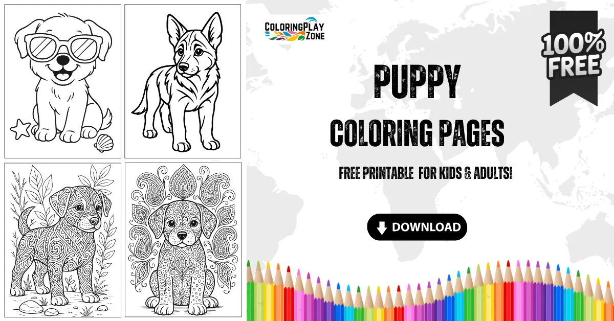 Puppy Coloring Pages