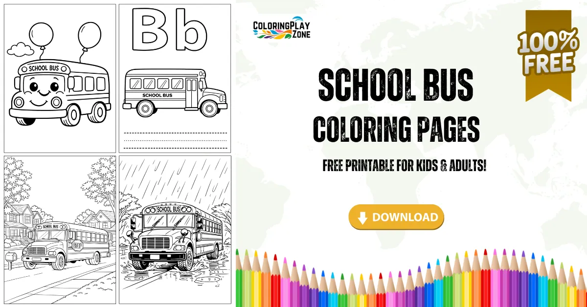 School Bus Coloring Pages