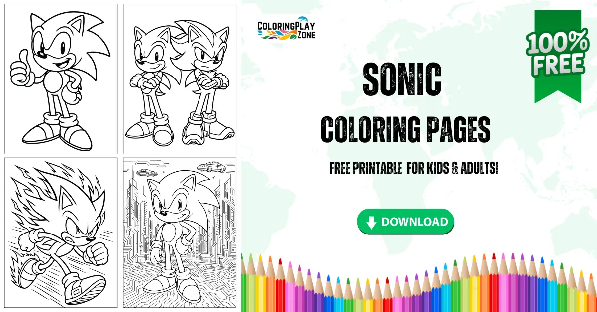 Sonic Coloring Pages