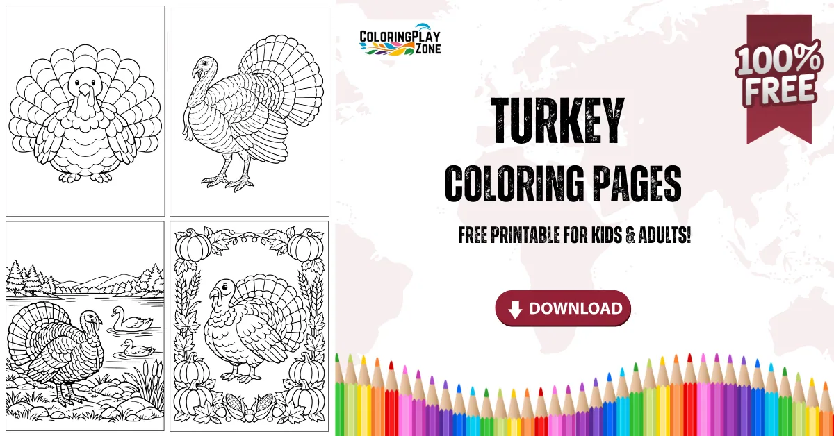Turkey Coloring Pages