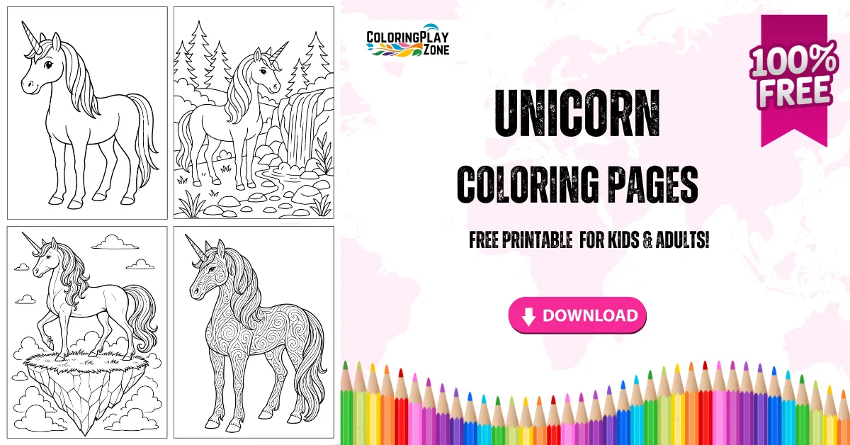 Unicorn Coloring Pages