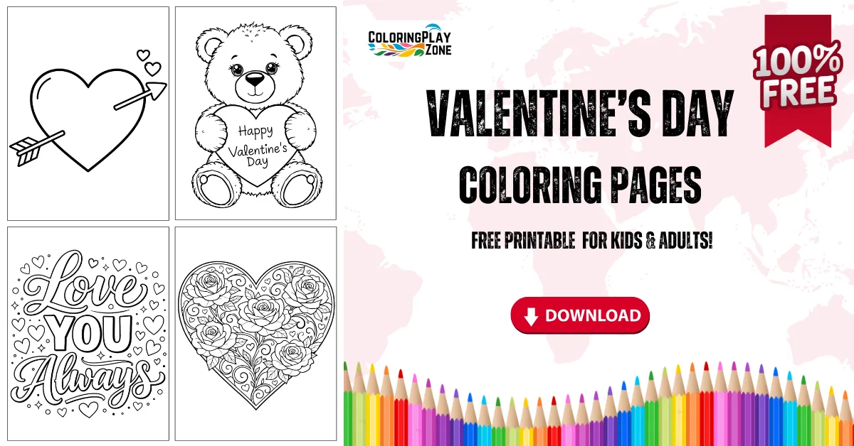 Valentine’s Day Coloring Pages