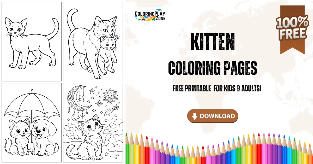 kitten Coloring Pages
